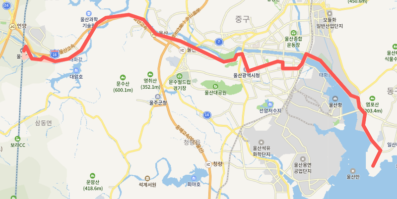 울산 KTX역 리무진버스(5001,5002,5003,5004,5005번 버스) 시간표