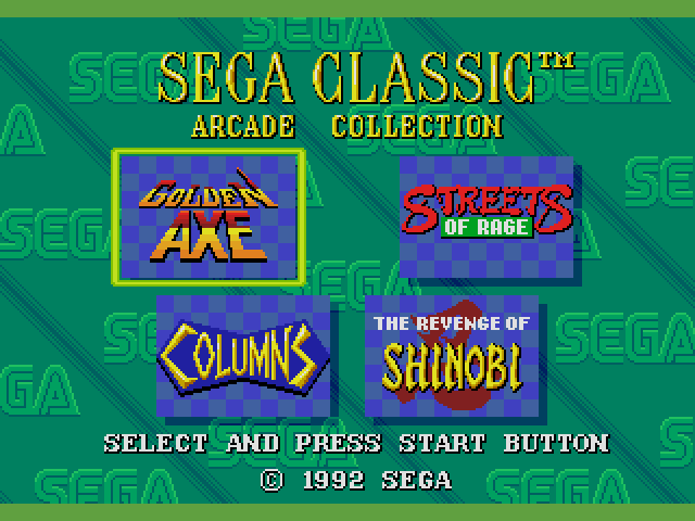Sega Classic Arcade Collection (메가 CD / MD-CD) 게임 ISO 다운로드