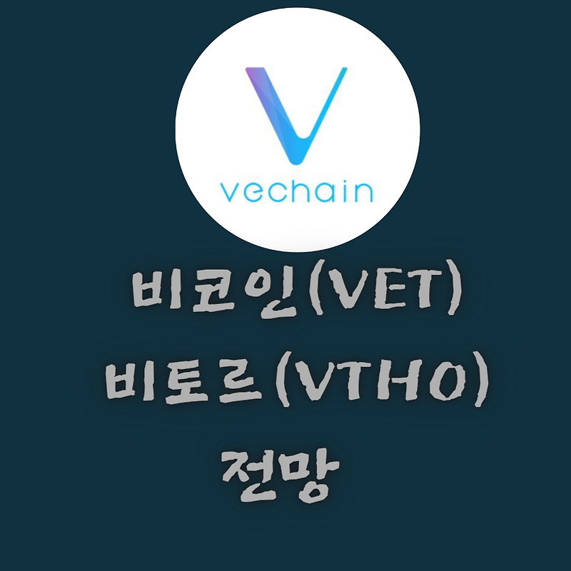 비체인(VET) 코인, 비토르(VTHO)토큰 전망