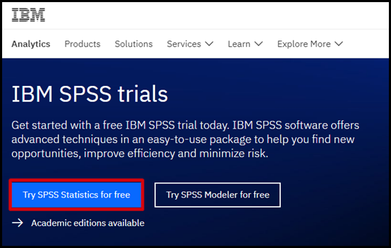 How to use SPSS trial version free for 30 days