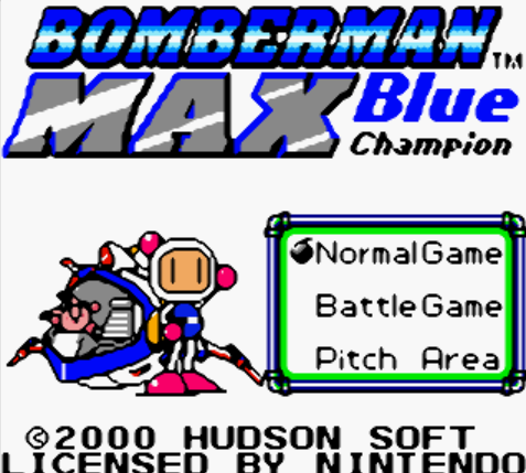 (GBC / USA) Bomberman Max Blue Champion - 게임보이 컬러 북미판 게임 롬파일 다운로드