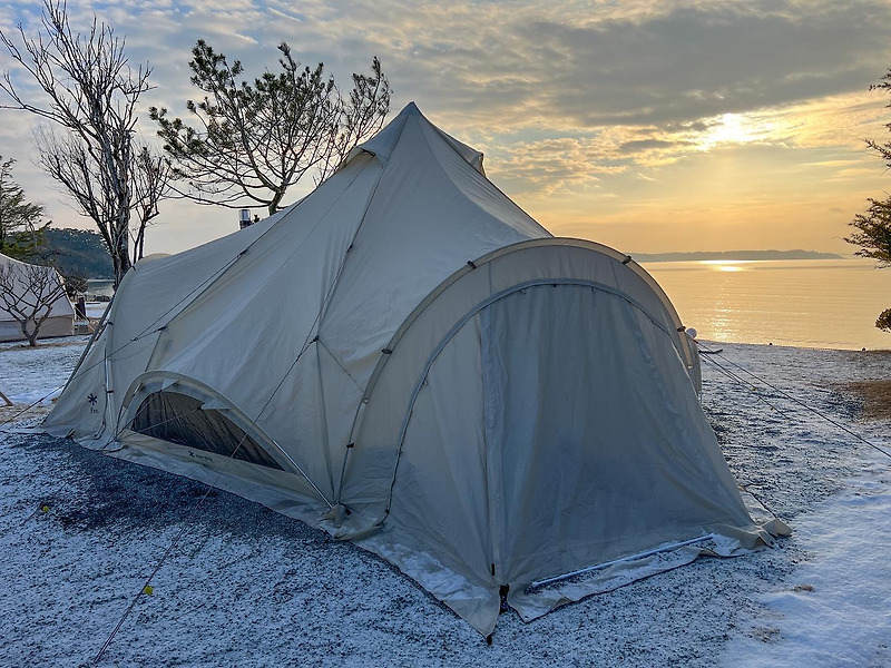 서해 바다의 멋진 풍경을 자랑하는 태안 캠핑드림 캠핑장과 A12 사이트 리뷰