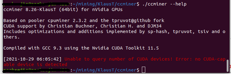 [암호화폐] NVIDIA OPTIMUS 노트북으로 ccminer 비트코인 채굴이 가능할까? (Unable to query number of CUDA devices! Error: no CUDA-capable device is detected)
