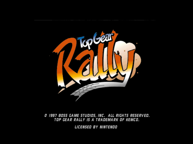 NINTENDO 64 - 탑 기어 랠리 (Top Gear Rally) 레이싱 게임 파일 다운