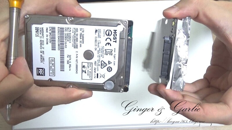 노트북 하드, SSD 업그레이드 : 멀티부스트 이용 하드 추가 - Acer Aspire E 15 에이서 컴퓨터 + 외장하드 추가하기 (번외 : 외장하드 케이스 이용)