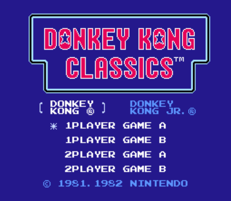 NES ROMS - Donkey Kong Classics (EUROPE / 유럽판 롬파일 다운로드)