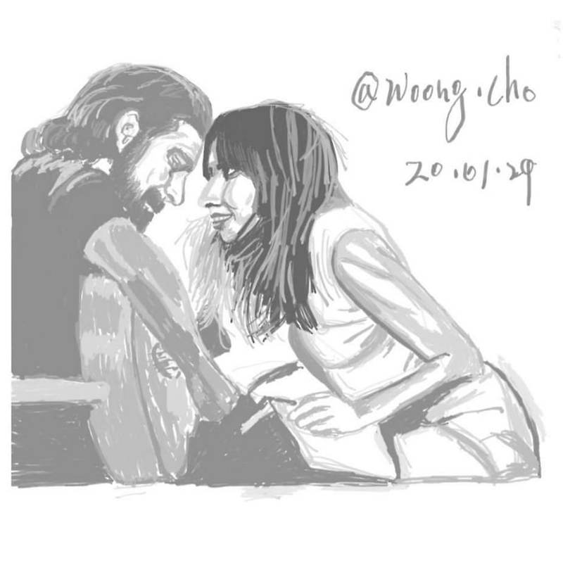 20.01.29. 영화 'a star is born' 핸드폰 그림