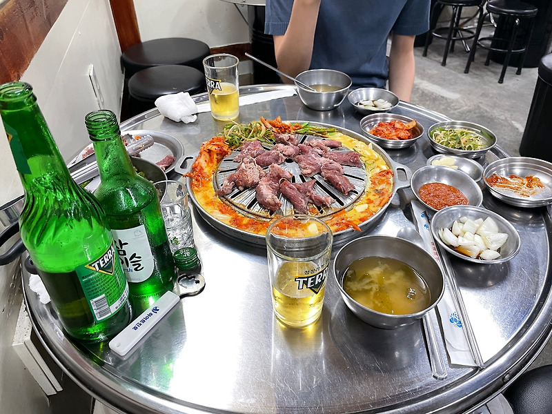 [맛집] 공덕역 마포갈매기 갈매기살+묵사발