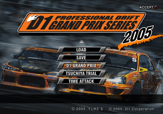 유크스 / 레이싱 - 프로페셔널 드리프트 D1 그랑프리 시리즈 2005 プロフェッショナル ドリフト D1グランプリ シリーズ2005 - Professional Drift D1 Grand Prix Series 2005 (PS2 - iso 다운로드)