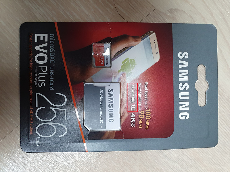 삼성 MicroSD EVO PLUS 256GB 구매 후기 및 SD 카드 종류