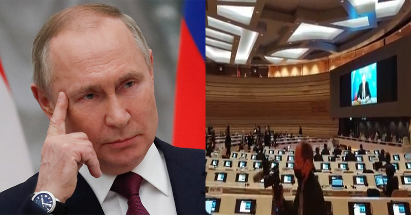 UN회의에서 대놓고 왕따 당하는 러시아 모습