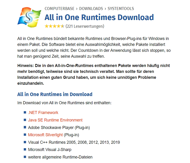 김해컴퓨터수리-올인원 런타임 all in one runtimes 다운 및 사용법,0xc000007b 오류.