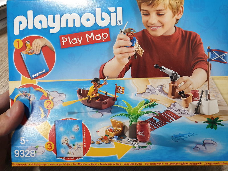 플레이모빌 9328 해적시리즈 플레이맵(Play Map)해적과 정부군