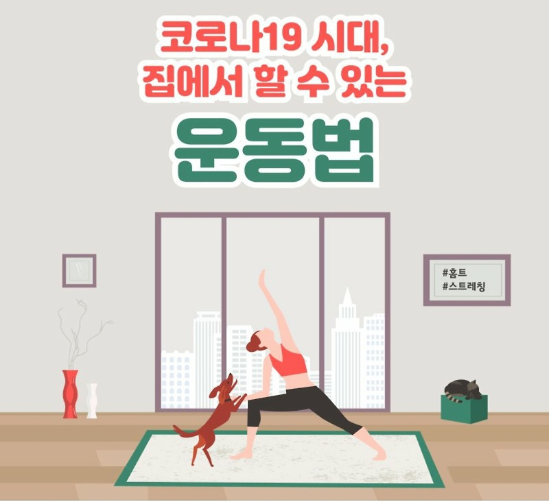 코로나로 인한 못다한 워라밸 균형 맞추기 (홈트레이닝편)