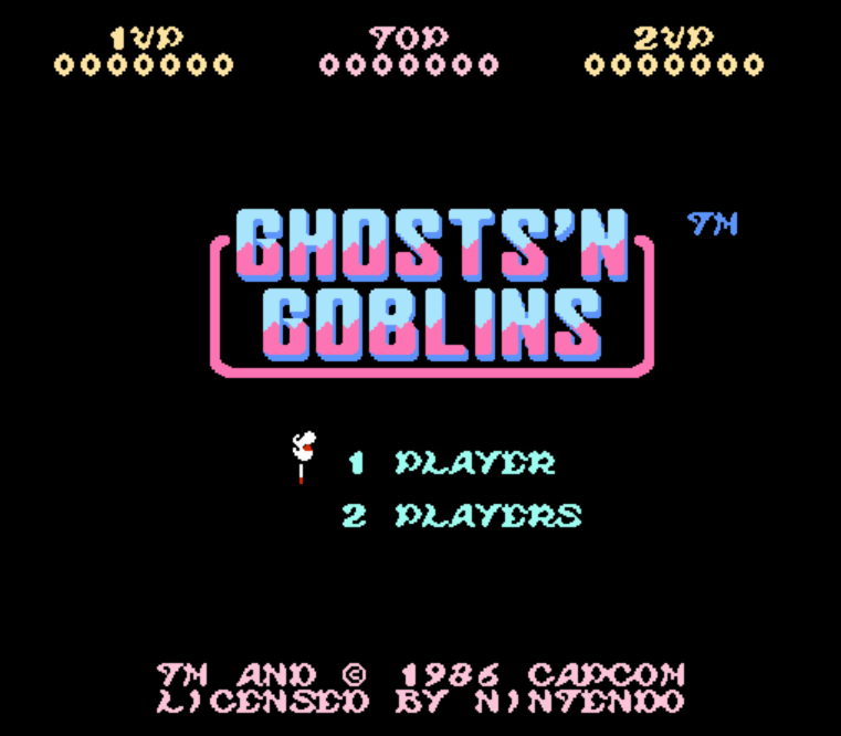 NES ROMS - Ghost'n Goblins (EUROPE / 유럽판 롬파일 다운로드)