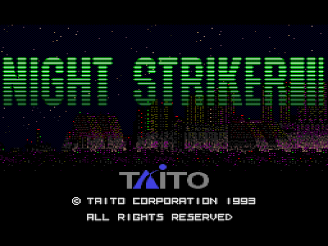 Night Striker (메가 CD / MD-CD) 게임 ISO 다운로드