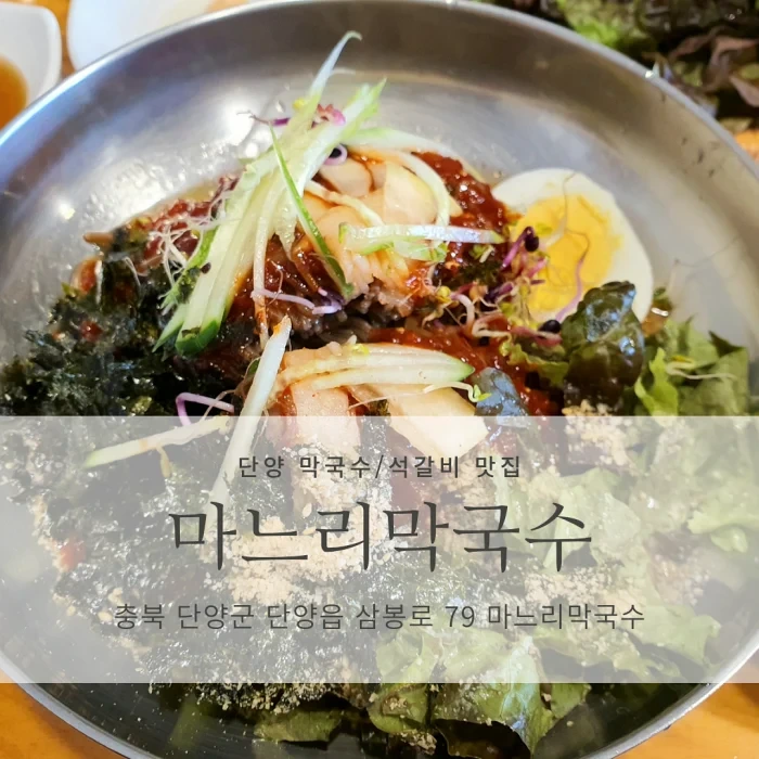 [단양 막국수/석갈비 맛집] 마느리막국수_현지인 맛집/마늘이 지겨울때