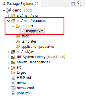 Spring Boot로 Rest API 서버 구축하기 - (3) DAO 클래스와 mapper.xml