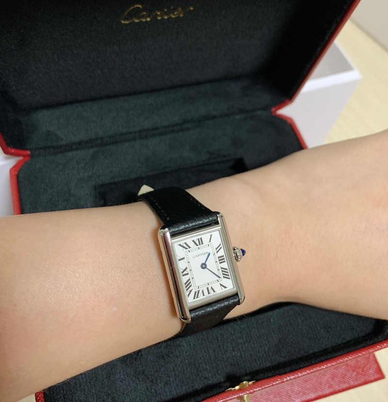 까르띠에 탱크머스트 스몰 온라인 구매후기[Cartier watch](+가격, 파우치, 보증기간등록, 핀버클..)