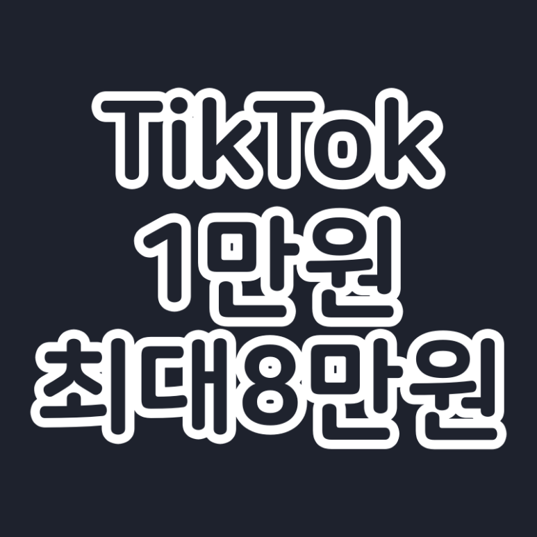 틱톡 초대코드 Z61674401 입력 1만원 즉시 지급(TikTok)