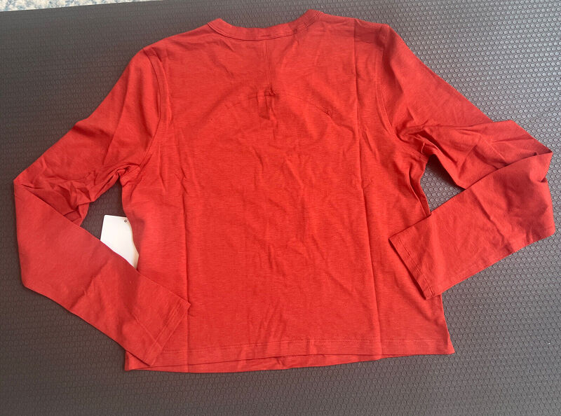 룰루레몬 클래식 핏 코튼 블렌드 롱슬리브 티셔츠