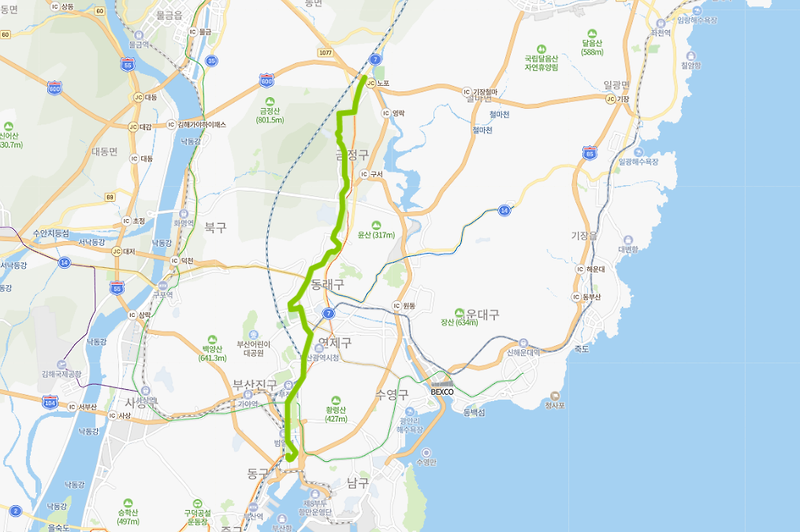 [시내]부산 80번버스 노선 시간표  : 금정, 노포역, 부산대학교, 온천장, 서면역, 부산진시장