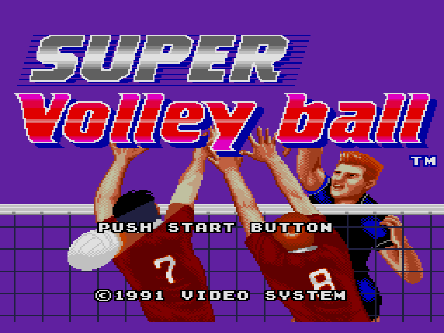 Super Volley Ball (메가 드라이브 / MD) 게임 롬파일 다운로드