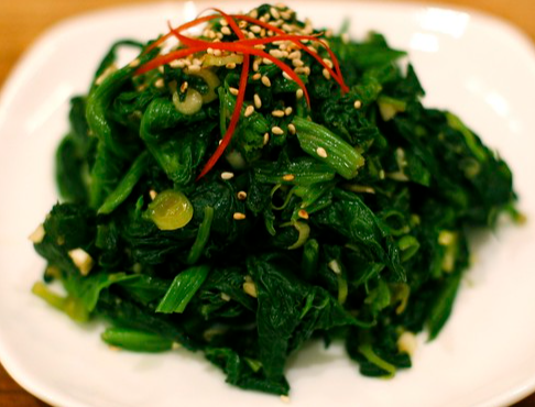 spinach sprouts recipe