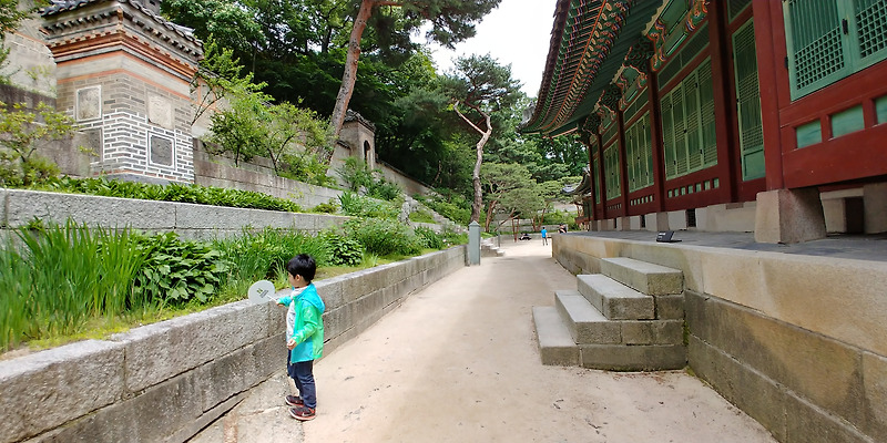 The rear flower garden of Daejojeon and Gyeonghungak used as summer house