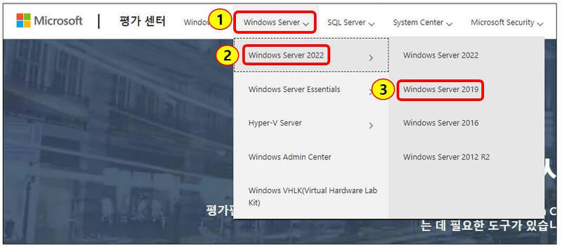 Windows Server 2019 ISO 무료 다운로드 방법