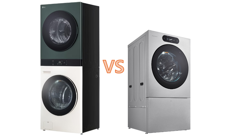 LG 시그니처 세탁건조기 VS LG 워시타워 비교 분석