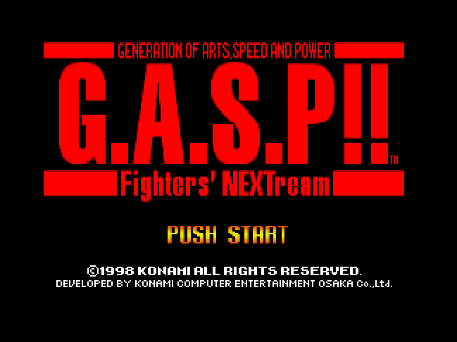 NINTENDO 64 - 가스프!! 파이터즈 넥스트림 (G.A.S.P!! Fighter's NEXTream) 대전격투 게임 파일 다운