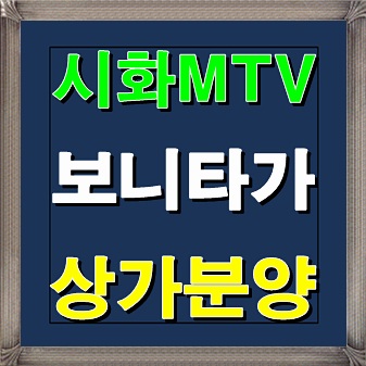 시화 MTV 보니타가 상가분양 소식 시흥
