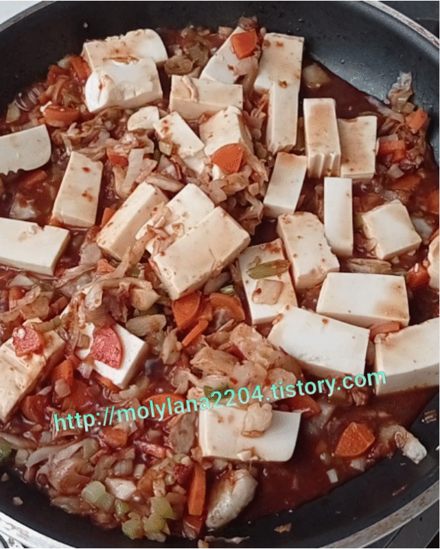 두반장 없이, 고기 없이 만드는 성실댁표 마파두부 덮밥