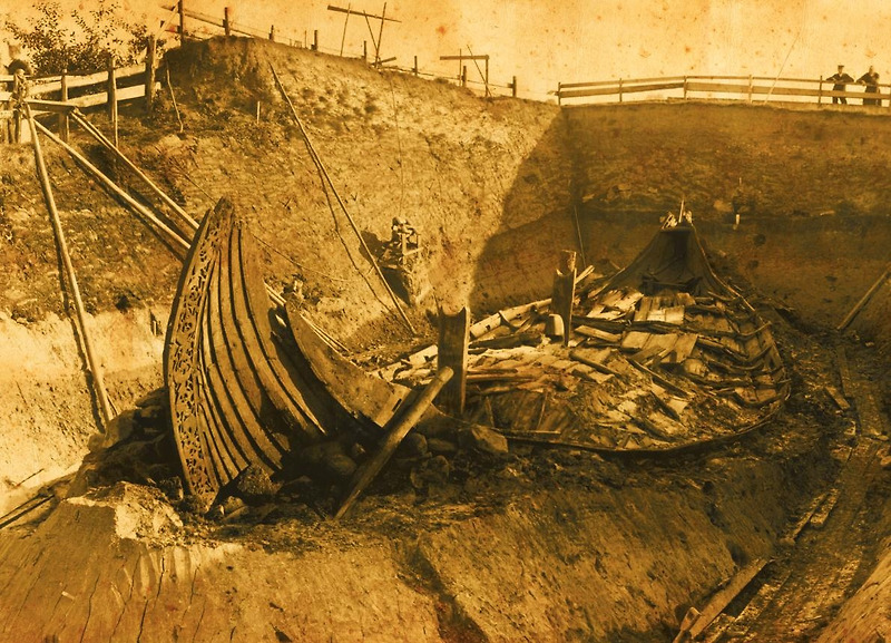 9세기 매장된 고귀한 바이킹선