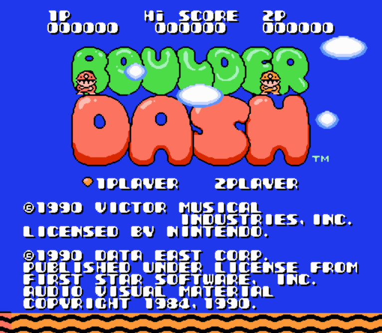 NES ROMS - Boulder Dash (EUROPE / 유럽판 롬파일 다운로드)