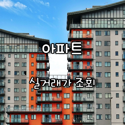 분양아파트 청약 전 주변시세 확인을 위한 국토부아파트실거래가조회