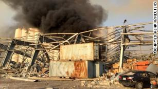 베이루트 중심부 대규모 폭발 '항만창고에 보관된 질산암모늄이 폭발 원인'