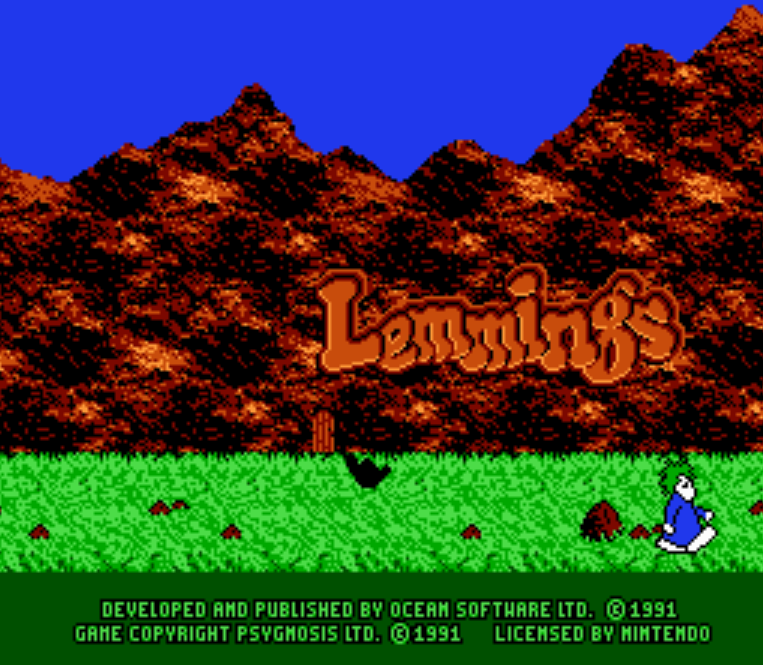 NES ROMS - Lemmings (EUROPE / 유럽판 롬파일 다운로드)