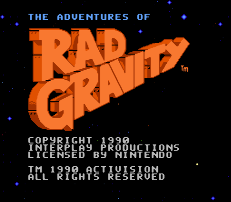 NES ROMS - The Adventures of Rad Gravity (EUROPE / 유럽판 롬파일 다운로드)