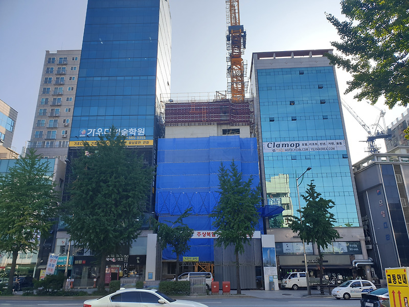 은평구 연신내역 건물 공사 현장 사진 096 효민아크로뷰 주상복합 아파트 신축현장 (korean construction)