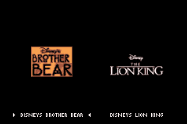 2 Games in 1 Brother Bear + The Lion King - 게임보이 어드밴스 / 유럽판 (E) 롬파일 받기