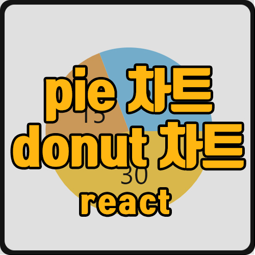 [react] pie 차트 (ft. 도넛 차트 라이브러리)