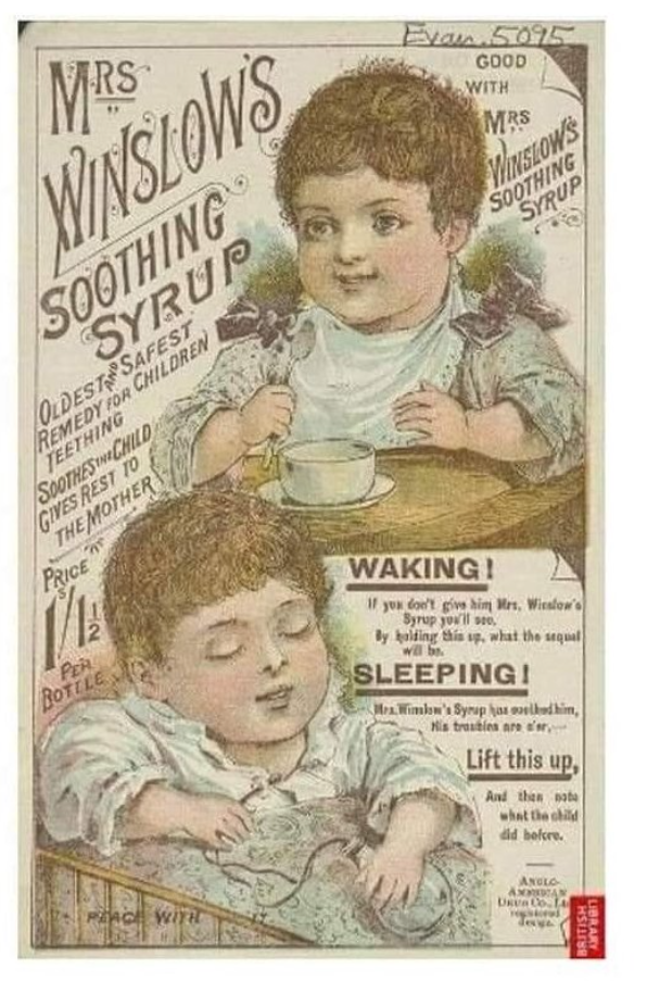 충격적인 100년 전 유행했던 아기 재우는 약
