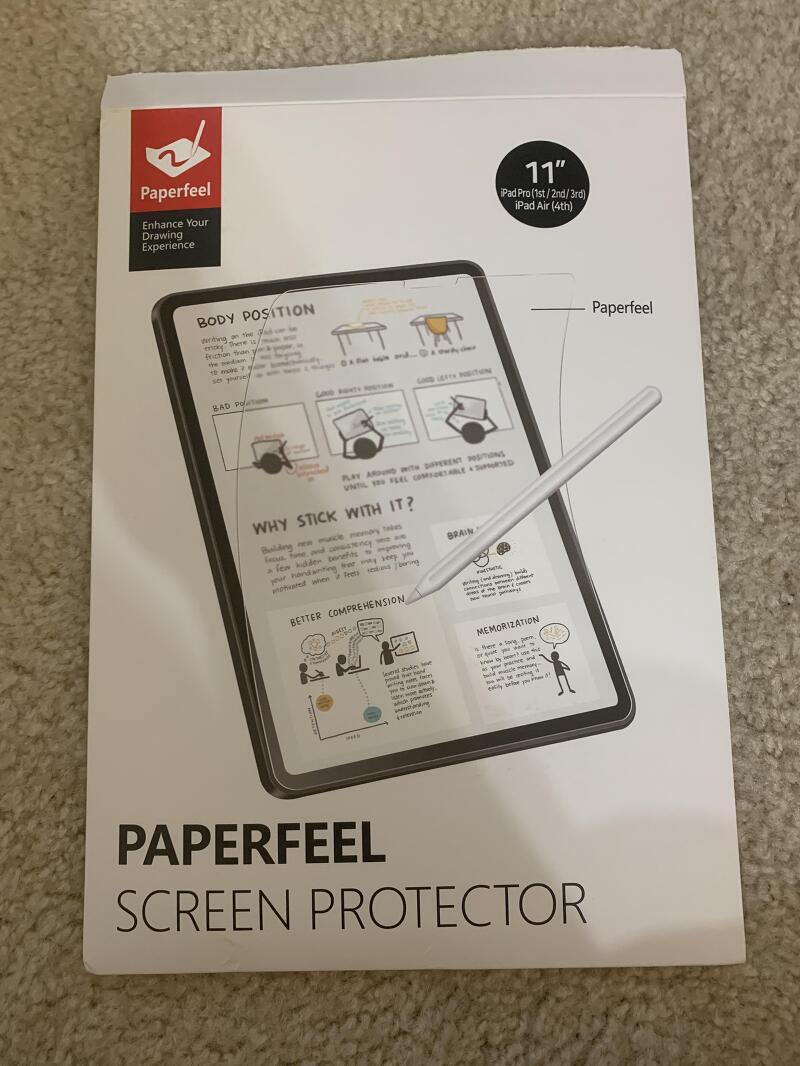 아이패드 종이질감 필름 BERSEM[2 PACK] Paperfeel Screen protector Compatible