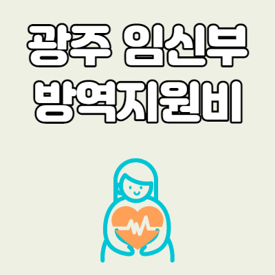 광주광역시 임신부 방역지원비 신청