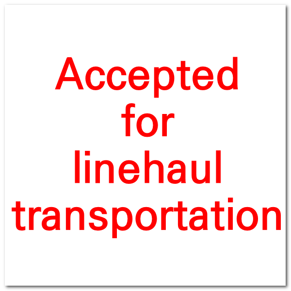 Accepted for linehaul transportation 알리 배송 메세지 뜻