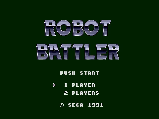 Robot Battler (메가 드라이브 / MD) 게임 롬파일 다운로드