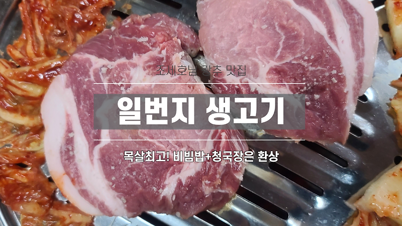 맛집일기_화곡동 연예인추천 맛집 나도추천!! 일번지 생고기