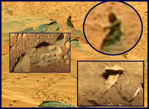 화성의 미스테리 현상과 사진들 + 생명체의 존재 증거들 [인면암과 여자조각상 etc..]